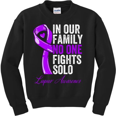 Lupus Health Support Family Women Lupus Awareness Kids Sweatshirt