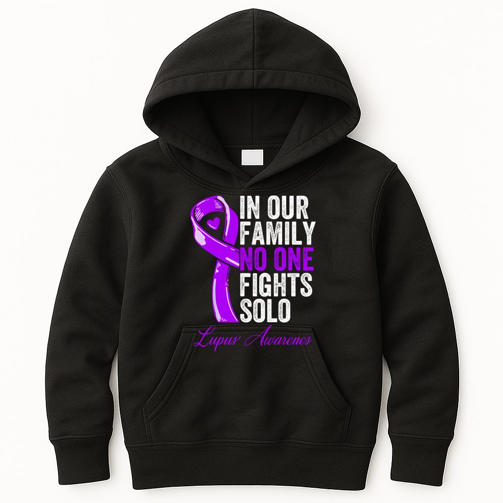 Lupus Health Support Family Women Lupus Awareness Kids Hoodie
