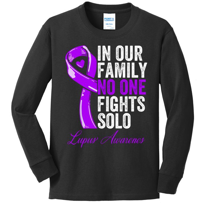 Lupus Health Support Family Women Lupus Awareness Kids Long Sleeve Shirt