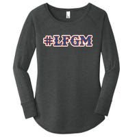 LFGM Hashtag Shirt Women's Perfect Tri Tunic Long Sleeve Shirt