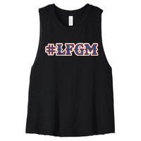 LFGM Hashtag Shirt Women's Racerback Cropped Tank