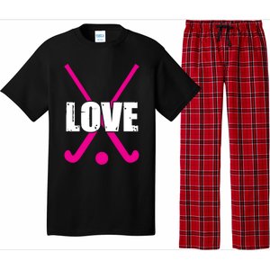 Love High School Field Hockey Design Gift Pajama Set