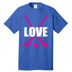 Love High School Field Hockey Design Gift Tall T-Shirt