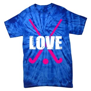 Love High School Field Hockey Design Gift Tie-Dye T-Shirt