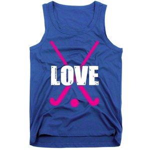 Love High School Field Hockey Design Gift Tank Top