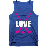 Love High School Field Hockey Design Gift Tank Top