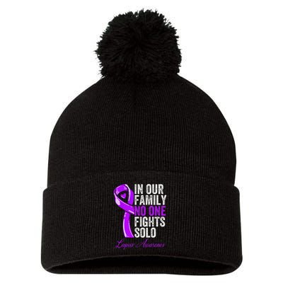 Lupus Health Support Family  Lupus Awareness Pom Pom 12in Knit Beanie