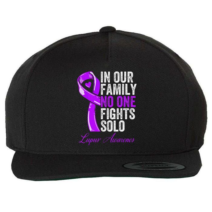 Lupus Health Support Family  Lupus Awareness Wool Snapback Cap