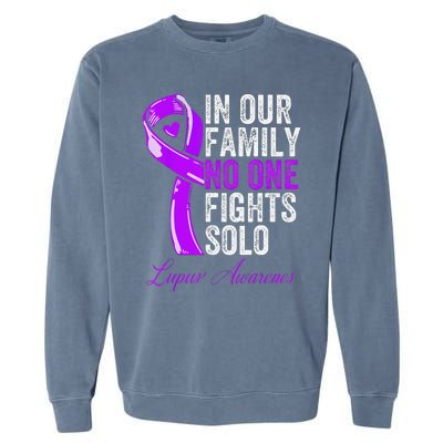 Lupus Health Support Family  Lupus Awareness Garment-Dyed Sweatshirt