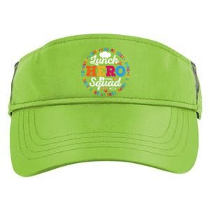 Lunch Hero Squad Funny Lunch Lady School Cafeteria Worker Gift Adult Drive Performance Visor