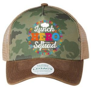 Lunch Hero Squad Funny Lunch Lady School Cafeteria Worker Gift Legacy Tie Dye Trucker Hat