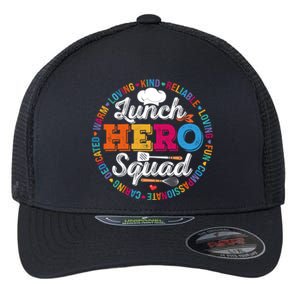 Lunch Hero Squad Funny Lunch Lady School Cafeteria Worker Gift Flexfit Unipanel Trucker Cap