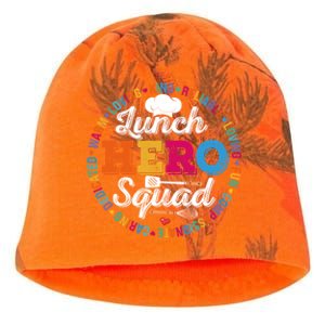 Lunch Hero Squad Funny Lunch Lady School Cafeteria Worker Gift Kati - Camo Knit Beanie