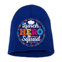 Lunch Hero Squad Funny Lunch Lady School Cafeteria Worker Gift Short Acrylic Beanie