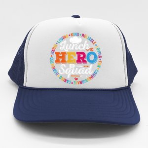 Lunch Hero Squad Funny Lunch Lady School Cafeteria Worker Gift Trucker Hat