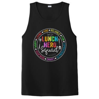 Lunch Hero Squad Funny Lunch Lady School Cafeteria Worker PosiCharge Competitor Tank