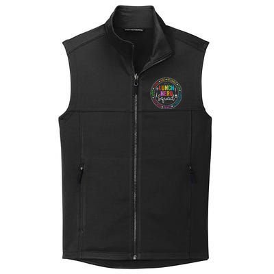 Lunch Hero Squad Funny Lunch Lady School Cafeteria Worker Collective Smooth Fleece Vest