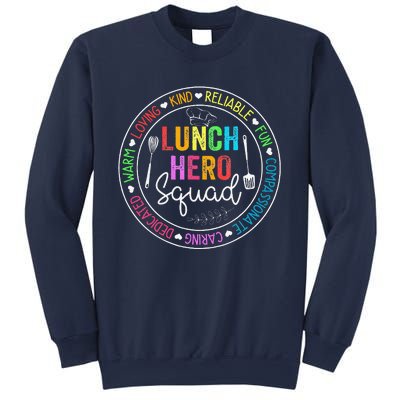 Lunch Hero Squad Funny Lunch Lady School Cafeteria Worker Sweatshirt