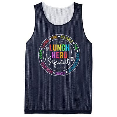 Lunch Hero Squad Funny Lunch Lady School Cafeteria Worker Mesh Reversible Basketball Jersey Tank