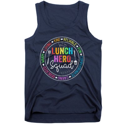 Lunch Hero Squad Funny Lunch Lady School Cafeteria Worker Tank Top