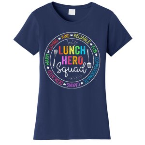 Lunch Hero Squad Funny Lunch Lady School Cafeteria Worker Women's T-Shirt