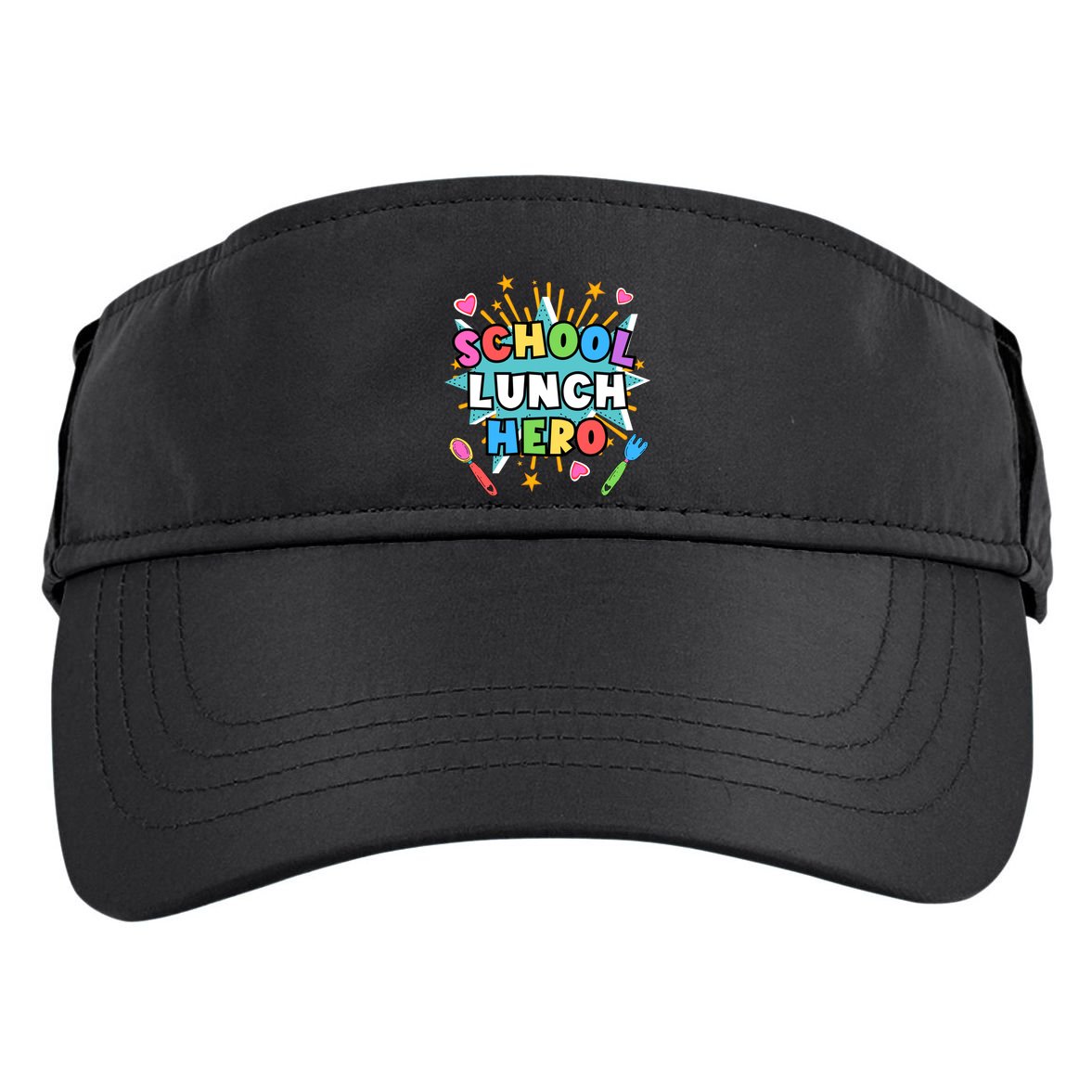 Lunch Hero Squad A Food Service Worker School Lunch Hero Great Gift Adult Drive Performance Visor