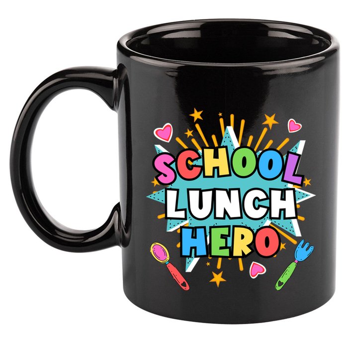 Lunch Hero Squad A Food Service Worker School Lunch Hero Great Gift 11oz C Handle Ceramic Mug