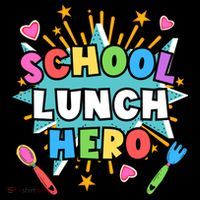 Lunch Hero Squad A Food Service Worker School Lunch Hero Great Gift Drawstring Bag