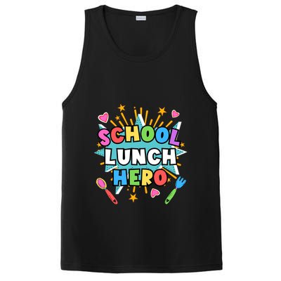 Lunch Hero Squad A Food Service Worker School Lunch Hero Great Gift PosiCharge Competitor Tank