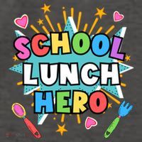 Lunch Hero Squad A Food Service Worker School Lunch Hero Great Gift Vector Backpack