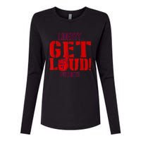 Liberty High School Get Loud Patriots Womens Cotton Relaxed Long Sleeve T-Shirt