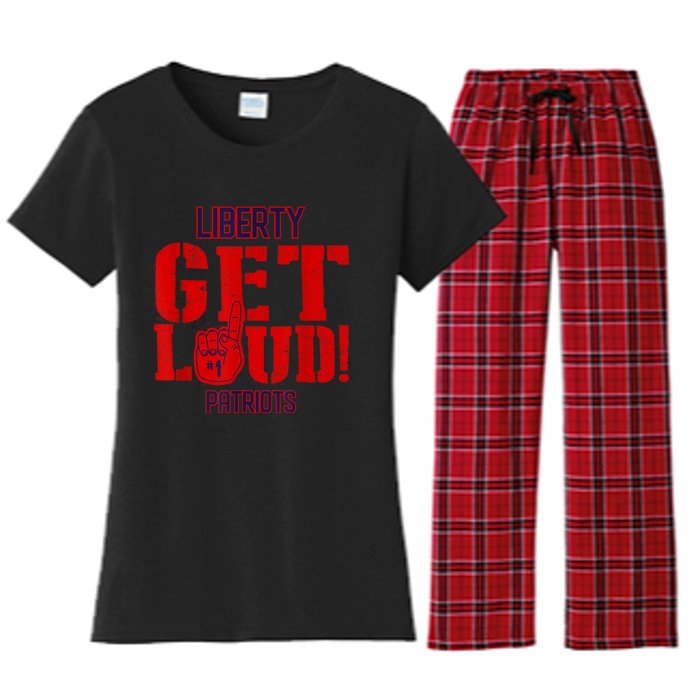 Liberty High School Get Loud Patriots Women's Flannel Pajama Set