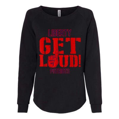 Liberty High School Get Loud Patriots Womens California Wash Sweatshirt