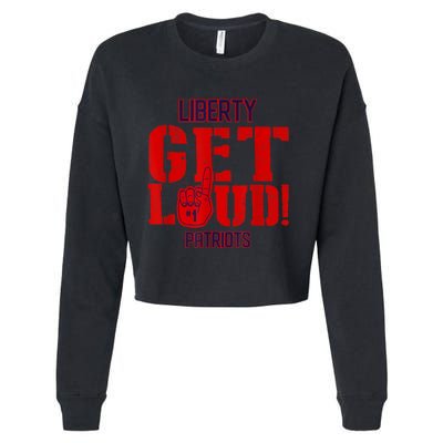 Liberty High School Get Loud Patriots Cropped Pullover Crew