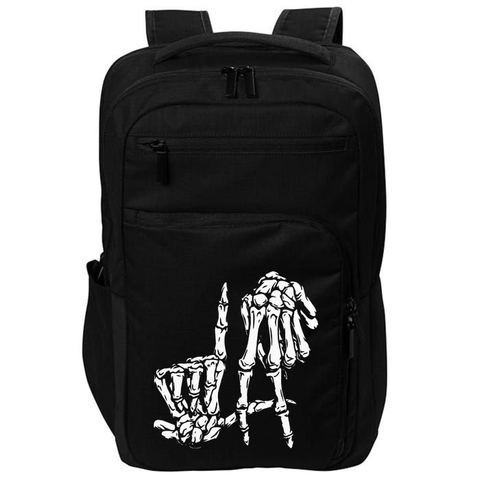 La Hand Sign Lazy Diy Halloween Costume Skeleton Los Angeles Impact Tech Backpack