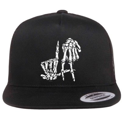 La Hand Sign Lazy Diy Halloween Costume Skeleton Los Angeles Flatbill Hat