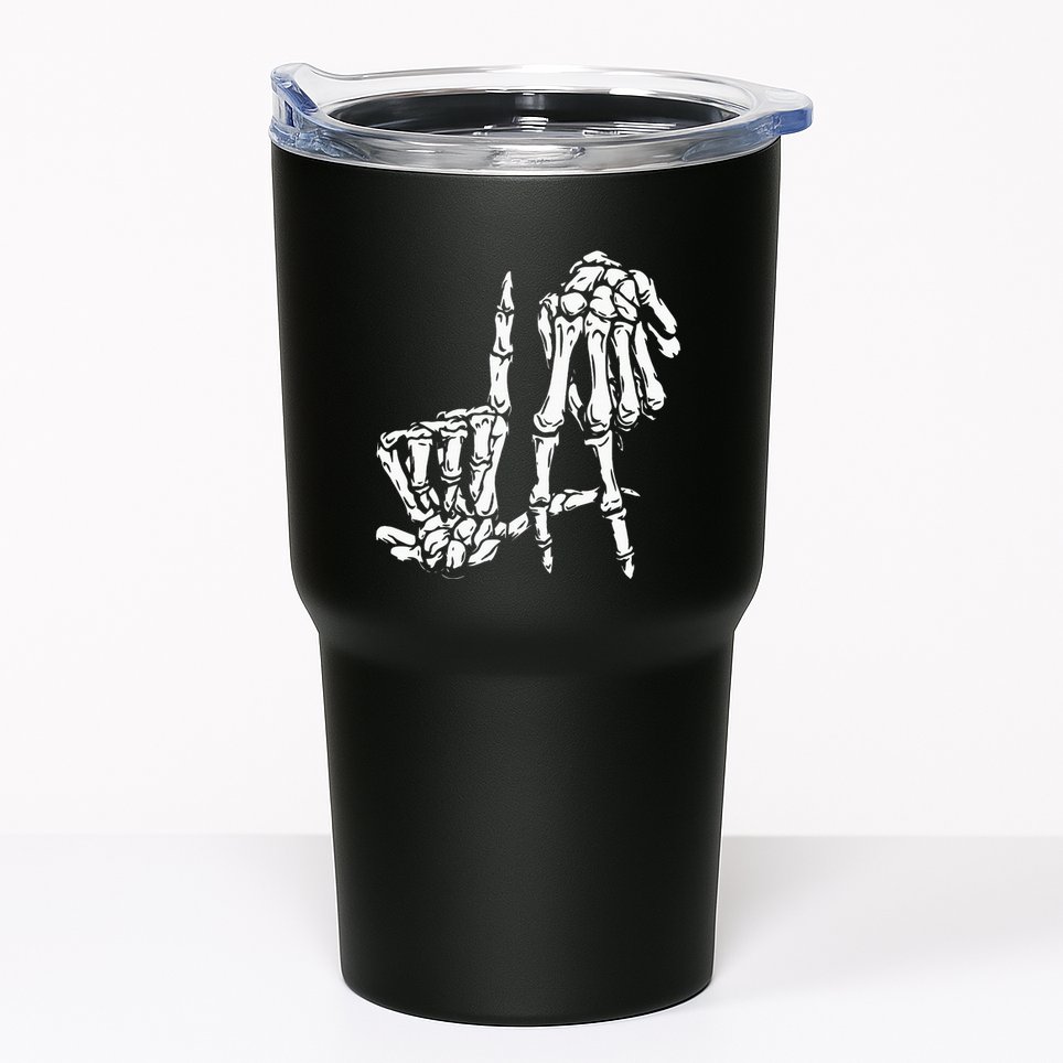 La Hand Sign Lazy Diy Halloween Costume Skeleton Los Angeles Tumbler