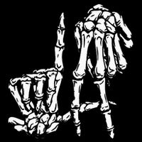 La Hand Sign Lazy Diy Halloween Costume Skeleton Los Angeles Cooling Performance Long Sleeve Crew