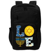 Love Hanukkah Shirt Chanukah Menorah Pajama Matching Family  Impact Tech Backpack