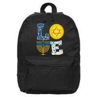 Love Hanukkah Shirt Chanukah Menorah Pajama Matching Family  16 in Basic Backpack