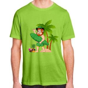 Leprechaun Hawaiian Surfing St Patricks Day Hawaii Gift Adult ChromaSoft Performance T-Shirt