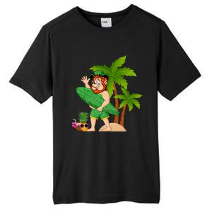 Leprechaun Hawaiian Surfing St Patricks Day Hawaii Gift Tall Fusion ChromaSoft Performance T-Shirt