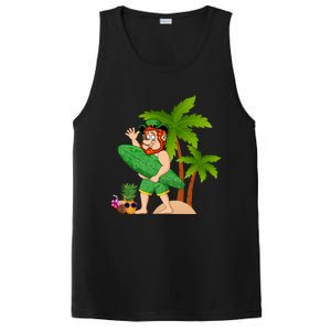 Leprechaun Hawaiian Surfing St Patricks Day Hawaii Gift PosiCharge Competitor Tank