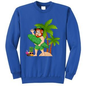 Leprechaun Hawaiian Surfing St Patricks Day Hawaii Gift Sweatshirt