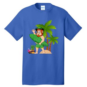 Leprechaun Hawaiian Surfing St Patricks Day Hawaii Gift Tall T-Shirt