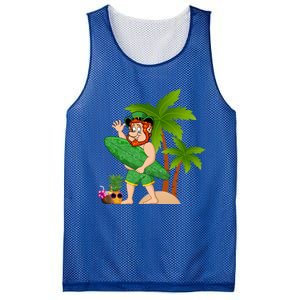 Leprechaun Hawaiian Surfing St Patricks Day Hawaii Gift Mesh Reversible Basketball Jersey Tank