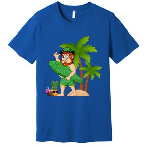 Leprechaun Hawaiian Surfing St Patricks Day Hawaii Gift Premium T-Shirt