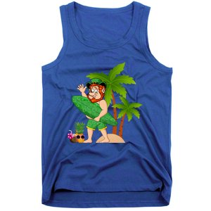 Leprechaun Hawaiian Surfing St Patricks Day Hawaii Gift Tank Top