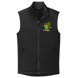 Leprechaun Hawaiian Surfing St Patricks Day Hawaii Gift Collective Smooth Fleece Vest