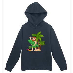 Leprechaun Hawaiian Surfing St Patricks Day Hawaii Gift Urban Pullover Hoodie